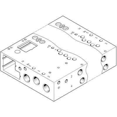 Festo 16 Position G1/4" Size 14 Valve Manifold (Vari), Accessori di elettronica + Alloggiamento Festo 16 Position G1/4" Size 14 Valve Manifold (Vari), Accessori di elettronica + Alloggiamento
