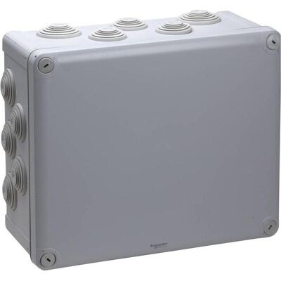 Schneider Electric Enn05017 - Scatola di derivazione, IP55, Grigio chiaro, 275x225x120mm Schneider Electric Enn05017 - Scatola di derivazione, IP55, Grigio chiaro, 275x225x120mm
