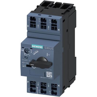 Interruttore motore Siemens 3RV2011-1KA20 - 3P 9-12,5A 690V Interruttore motore Siemens 3RV2011-1KA20 - 3P 9-12,5A 690V
