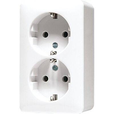 Jung 6020 A WW Presa doppia senza alogeni - Presa elettrica Jung 6020 A WW Presa doppia senza alogeni - Presa elettrica