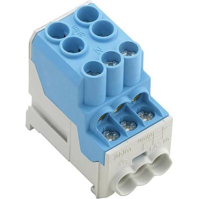Weidmüller WPD 100 2X25/6X10 BL - Blocco di Distribuzione Serie W Weidmüller WPD 100 2X25/6X10 BL - Blocco di Distribuzione Serie W