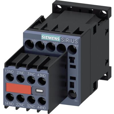 Contattore Siemens SIRIUS 3RT2 - 3 poli, 12A, 24V DC, 5.5kW Contattore Siemens SIRIUS 3RT2 - 3 poli, 12A, 24V DC, 5.5kW