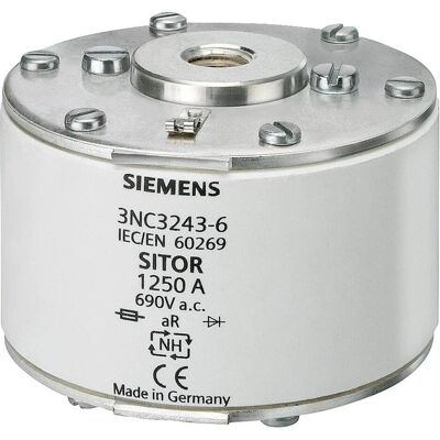 Siemens Fusibile, Collegamento fusibile SITOR con filetto femmina su entrambi i lati NH2 A aR (1000 A) Siemens Fusibile, Collegamento fusibile SITOR con filetto femmina su entrambi i lati NH2 A aR (1000 A)