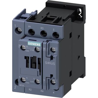 Relè di potenza Siemens 3RT2526-1AP00 - 11kW, 2 Principali, 1 Ausiliario, 230V Relè di potenza Siemens 3RT2526-1AP00 - 11kW, 2 Principali, 1 Ausiliario, 230V