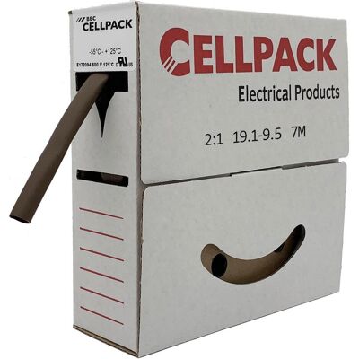 Cellpack 144456 Tubo termoretraibile - Marrone - 19.10mm/9.50mm Cellpack 144456 Tubo termoretraibile - Marrone - 19.10mm/9.50mm