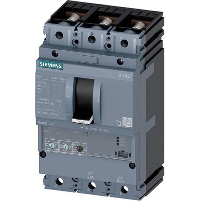 Interruttore automatico Siemens 250A - 55kA - 690V - 3 poli Interruttore automatico Siemens 250A - 55kA - 690V - 3 poli