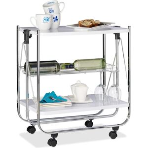 Relaxdays, Carrello portavivande, Carrello portavivande pieghevole Relaxdays, Carrello portavivande, Carrello portavivande pieghevole