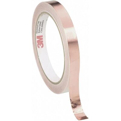 3M Nastro adesivo, Nastro schermante in rame Scotch 1181 (9 mm) 3M Nastro adesivo, Nastro schermante in rame Scotch 1181 (9 mm)