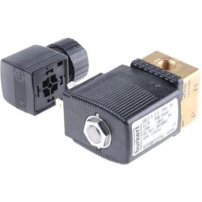 Bürkert Elettrovalv 2/2 230Vca 0-10 bar 134243T, Accessori di elettronica + Alloggiamento Bürkert Elettrovalv 2/2 230Vca 0-10 bar 134243T, Accessori di elettronica + Alloggiamento