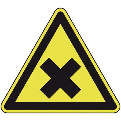 BRW, Segnaletica di sicurezza, Segnale di avvertimento Nocivo Irritante - 10 cm BRW, Segnaletica di sicurezza, Segnale di avvertimento Nocivo Irritante - 10 cm