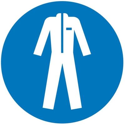 BRW, Segnaletica di sicurezza, Segnale obbligatorio Usare indumenti protettivi - Ø 10 cm BRW, Segnaletica di sicurezza, Segnale obbligatorio Usare indumenti protettivi - Ø 10 cm