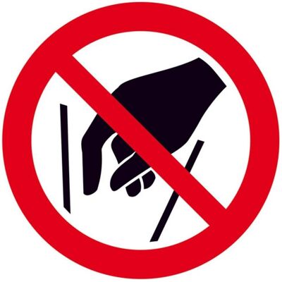 BRW, Segnaletica di sicurezza, Cartello di divieto Non entrare - Ø 10 cm BRW, Segnaletica di sicurezza, Cartello di divieto Non entrare - Ø 10 cm
