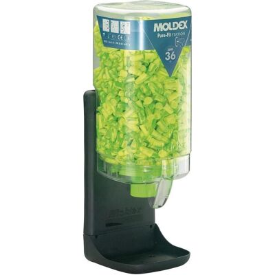 Moldex, Protezione per l'udito, Distributore di inserti auricolari, PuraFit verde, SNR 36 dB, 500 paia di Moldex, Protezione per l'udito, Distributore di inserti auricolari, PuraFit verde, SNR 36 dB, 500 paia di