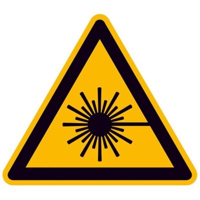 BRW, Segnaletica di sicurezza, Segnale di avvertimento raggio laser - 20 cm BRW, Segnaletica di sicurezza, Segnale di avvertimento raggio laser - 20 cm
