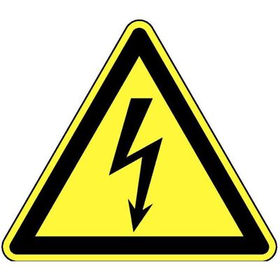 BRW, Segnaletica di sicurezza, Segnale di pericolo Tensione elettrica - 20 cm BRW, Segnaletica di sicurezza, Segnale di pericolo Tensione elettrica - 20 cm
