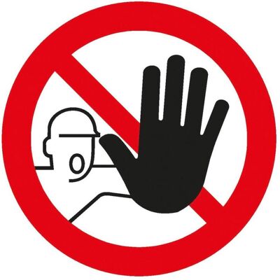 BRW, Segnaletica di sicurezza, Cartello di divieto BRW, Segnaletica di sicurezza, Cartello di divieto