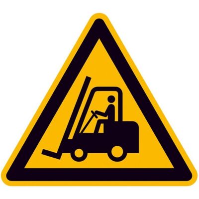 BRW, Segnaletica di sicurezza, Segnale di avvertimento Carrelli elevatori - 20 cm BRW, Segnaletica di sicurezza, Segnale di avvertimento Carrelli elevatori - 20 cm