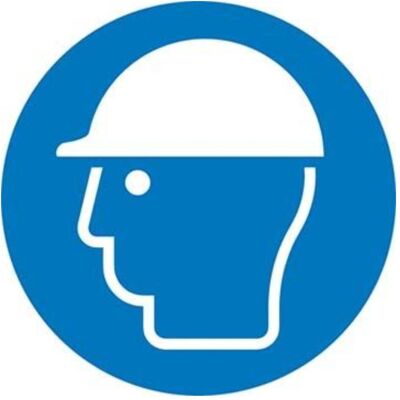 BRW, Segnaletica di sicurezza, Cartello obbligatorio Usare il casco di sicurezza - Ø 20 cm BRW, Segnaletica di sicurezza, Cartello obbligatorio Usare il casco di sicurezza - Ø 20 cm