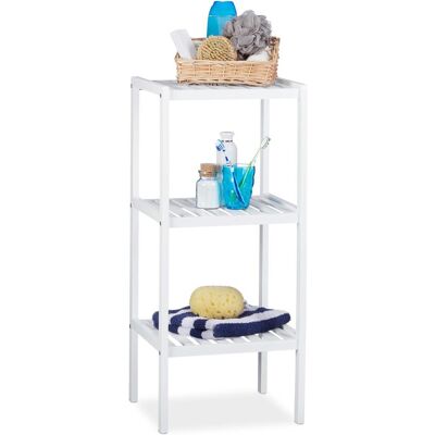 Relaxdays, Scaffale bagno, Mensola da bagno in bambù (34 x 33 x 80 cm) Relaxdays, Scaffale bagno, Mensola da bagno in bambù (34 x 33 x 80 cm)