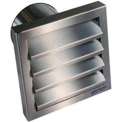 Griglia di Ventilazione in Acciaio Inox con Valvola Antiritorno - Wallair Griglia di Ventilazione in Acciaio Inox con Valvola Antiritorno - Wallair