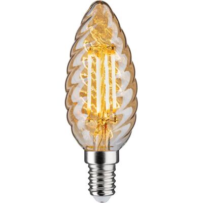Paulmann, Lampadina, Candela vintage in vetro ritorto (E14, 430 lm, 1x) Paulmann, Lampadina, Candela vintage in vetro ritorto (E14, 430 lm, 1x)