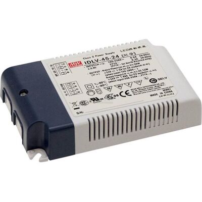 MeanWell, Accessori per illuminazione, Driver LED a tensione costante 45,12 W 1,88 A 24 V/DC dimmerabile, protezione da sovraccarico MeanWell, Accessori per illuminazione, Driver LED a tensione costante 45,12 W 1,88 A 24 V/DC dimmerabile, protezione da sovraccarico