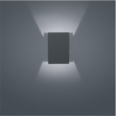 Helestra A18605.93 - Applique LED - Grafite - Bianco caldo - Esterno Helestra A18605.93 - Applique LED - Grafite - Bianco caldo - Esterno