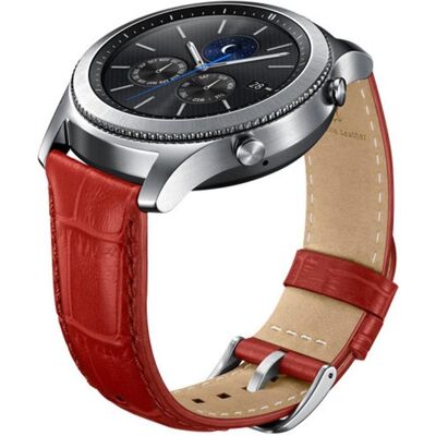 Samsung Alligator Grain Leather Band Classic Gear S3 (22 mm, Pelle di vitello), Cinturini per orologi, Rosso Samsung Alligator Grain Leather Band Classic Gear S3 (22 mm, Pelle di vitello), Cinturini per orologi, Rosso