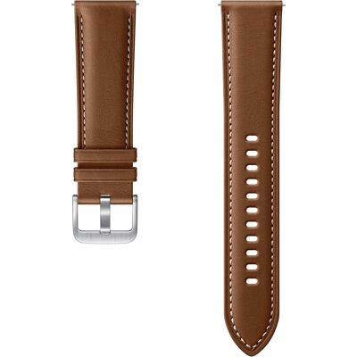Samsung Banda in pelle a punto (45 mm, Vera pelle), Cinturini per orologi, Marrone Samsung Banda in pelle a punto (45 mm, Vera pelle), Cinturini per orologi, Marrone