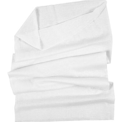 Creativ Company, Unisex, Sciarpa, Sciarpa a tubo in poliestere, 1 pezzo, Bianco, Bianco Creativ Company, Unisex, Sciarpa, Sciarpa a tubo in poliestere, 1 pezzo, Bianco, Bianco