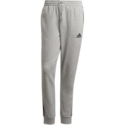Adidas, Uomini, Pantaloni, Essentials Tapered 3S pantaloni della tuta uomo, Grigio, (XL) Adidas, Uomini, Pantaloni, Essentials Tapered 3S pantaloni della tuta uomo, Grigio, (XL)