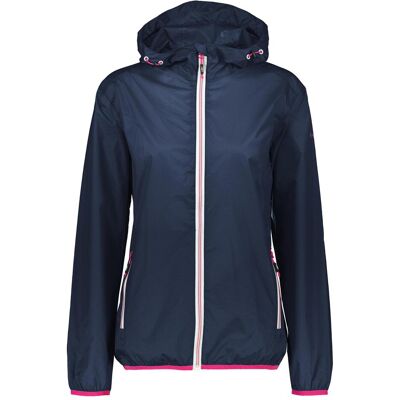 CMP Campagnolo, Donne, Giacca impermeabile, Giacca Fix Hood, Blu, (38, S) CMP Campagnolo, Donne, Giacca impermeabile, Giacca Fix Hood, Blu, (38, S)