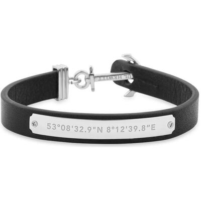 Paul Hewitt, Bracciale, Bracciale Collezione Signum in acciaio inossidabile nero, (18 cm, Acciaio inossidabile, Cuoio) Paul Hewitt, Bracciale, Bracciale Collezione Signum in acciaio inossidabile nero, (18 cm, Acciaio inossidabile, Cuoio)