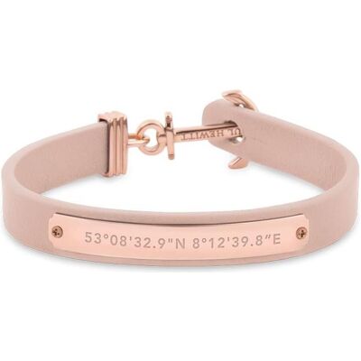 Paul Hewitt, Bracciale, Signum Coordina Oro Rosa Nudo, (17 cm, Acciaio inossidabile, Cuoio) Paul Hewitt, Bracciale, Signum Coordina Oro Rosa Nudo, (17 cm, Acciaio inossidabile, Cuoio)