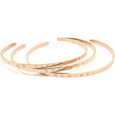 Ailoria, Bracciale, marcia, (6.50 cm, Acciaio inossidabile) Ailoria, Bracciale, marcia, (6.50 cm, Acciaio inossidabile)