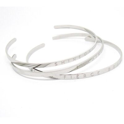 Ailoria, Bracciale, marcia, (18 cm, Acciaio inossidabile) Ailoria, Bracciale, marcia, (18 cm, Acciaio inossidabile)