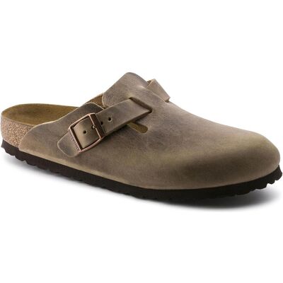 Birkenstock, Uomini, Sandali + Ciabatte, Boston in pelle nubuck oliata stretta, Marrone, (46) Birkenstock, Uomini, Sandali + Ciabatte, Boston in pelle nubuck oliata stretta, Marrone, (46)