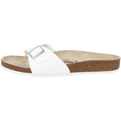 Birkenstock, Donne, Sandali + Ciabatte, Madrid Birko-Flor stretto, Bianco, (39) Birkenstock, Donne, Sandali + Ciabatte, Madrid Birko-Flor stretto, Bianco, (39)