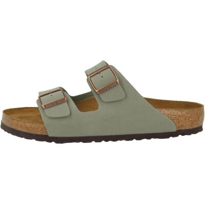 Birkenstock, Unisex, Sandali + Ciabatte, Arizona Birko-Flor Nubuck normale, Grigio, (41) Birkenstock, Unisex, Sandali + Ciabatte, Arizona Birko-Flor Nubuck normale, Grigio, (41)