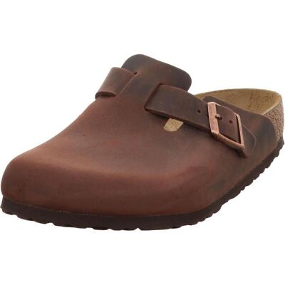 Birkenstock, Unisex, Sandali + Ciabatte, Boston in pelle nubuck normale, Marrone, (44) Birkenstock, Unisex, Sandali + Ciabatte, Boston in pelle nubuck normale, Marrone, (44)