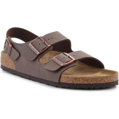 Birkenstock, Uomini, Sandali + Ciabatte, Milano Birko-Flor Nubuck Normale, Marrone, (45) Birkenstock, Uomini, Sandali + Ciabatte, Milano Birko-Flor Nubuck Normale, Marrone, (45)