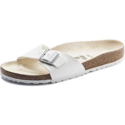 Birkenstock, Donne, Sandali + Ciabatte, Madrid Birko-Flor stretto, Bianco, (38) Birkenstock, Donne, Sandali + Ciabatte, Madrid Birko-Flor stretto, Bianco, (38)