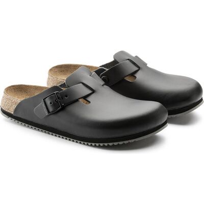Birkenstock, Unisex, Sandali + Ciabatte, Boston Pelle Naturale Normale, Nero, (36) Birkenstock, Unisex, Sandali + Ciabatte, Boston Pelle Naturale Normale, Nero, (36)