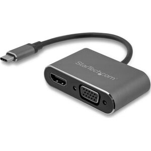 StarTech USB-C zu VGA und HDMI Adapter (HDMI, VGA, 16.70 cm), Adattatore dati + video, Grigio StarTech USB-C zu VGA und HDMI Adapter (HDMI, VGA, 16.70 cm), Adattatore dati + video, Grigio