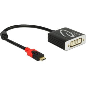 Delock Da USB Tipo-C a (DVI, 27.50 cm), Adattatore dati + video, Nero Delock Da USB Tipo-C a (DVI, 27.50 cm), Adattatore dati + video, Nero
