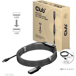 Club 3D USB A – USB A (10 m, USB 3.2 Gen 2x2), Cavo USB Club 3D USB A – USB A (10 m, USB 3.2 Gen 2x2), Cavo USB