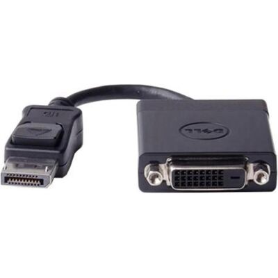 Dell Adattatore da DisplayPort a DVI Single-Link, Cavo video, Nero, Grigio Dell Adattatore da DisplayPort a DVI Single-Link, Cavo video, Nero, Grigio