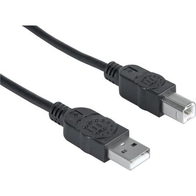 Manhattan Cavo USB 2.0 A a B - 1,8 m - Nero Manhattan Cavo USB 2.0 A a B - 1,8 m - Nero