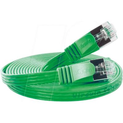Wirewin PKW-STP-SLIM-KAT6 2.0 GN - Cavo di rete - Verde - Categoria 6 - 2m Wirewin PKW-STP-SLIM-KAT6 2.0 GN - Cavo di rete - Verde - Categoria 6 - 2m