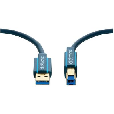 ClickTronic USB-A - USB-B SuperSpeed (1.80 m, USB 3.2 Gen 1), Cavo USB ClickTronic USB-A - USB-B SuperSpeed (1.80 m, USB 3.2 Gen 1), Cavo USB
